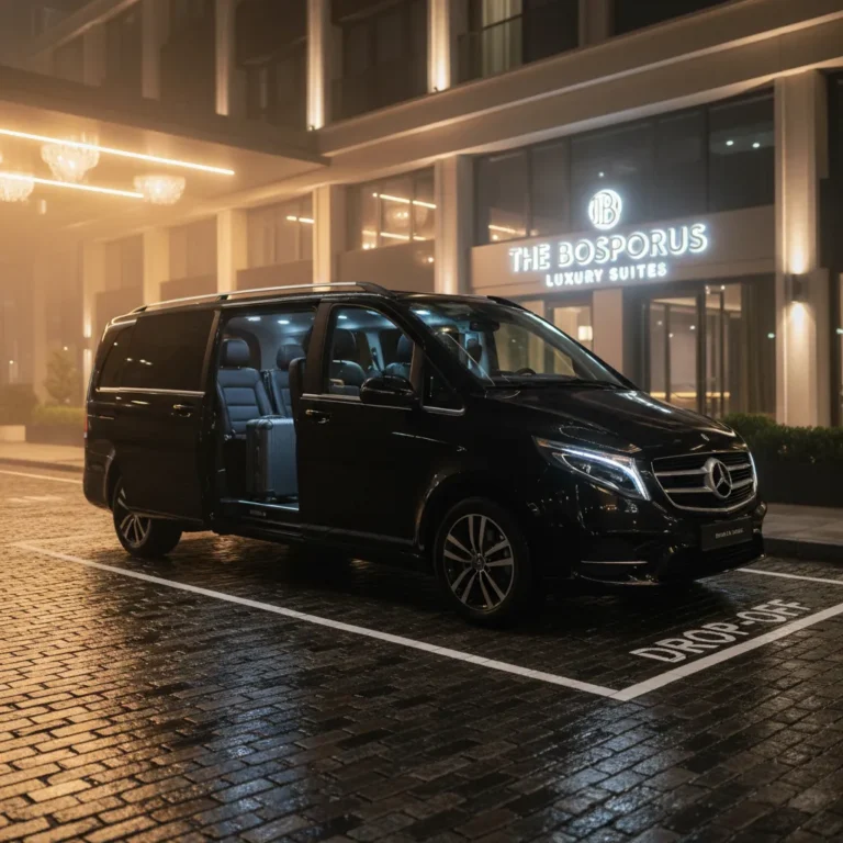 Mercedes Vito Night Arrival Hotel Istanbul