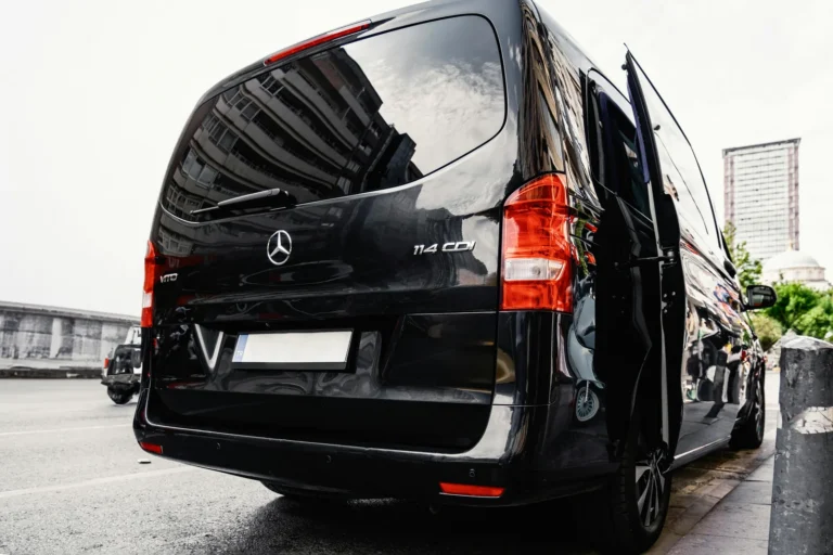 Mercedes Vito VIP Transfer Rear View Open Doors Istanbul