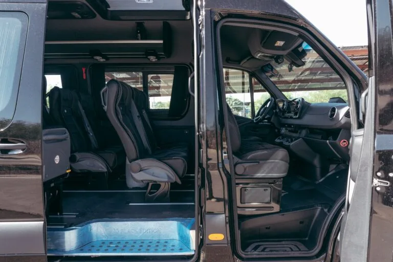 Mercedes Sprinter VIP Interior Captain Chairs Istanbul Airport Transfer
