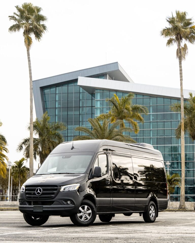 Mercedes Sprinter VIP Side Exterior Istanbul Airport Transfer